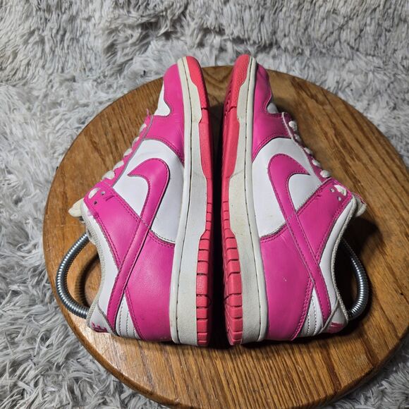 Nike Dunk Low GS Youth Size 5Y Retro Cute Pink/White Laser Fuschia FB9109-102 - Picture 5 of 8
